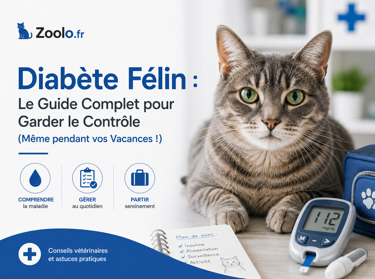 🐱 Diabète Félin : Le Guide Complet pour Garder le Contrôle (Même pendant vos Vacances !)