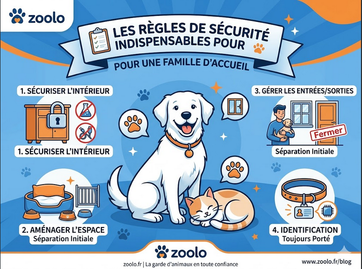 Famille d’accueil pour animaux : 12 règles de sécurité indispensables pour un accueil réussi