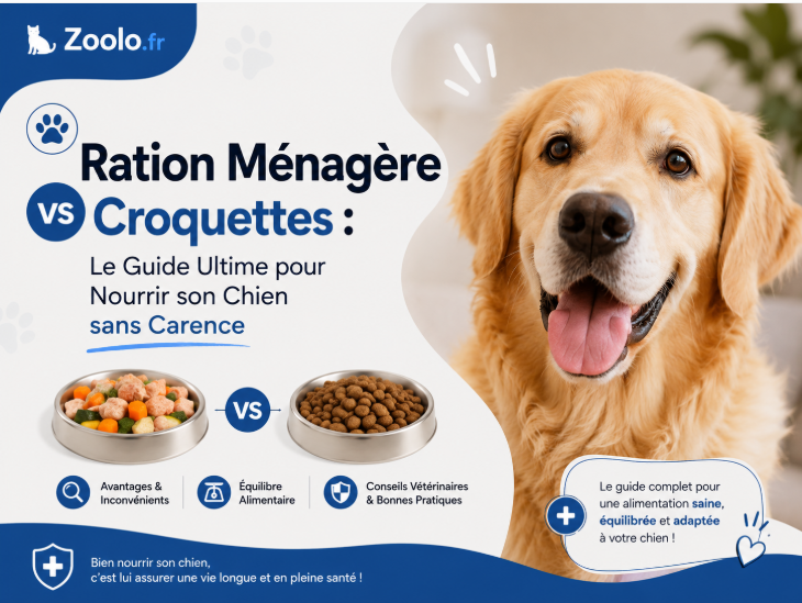 🐶 Ration ménagère vs croquettes : le guide ultime pour nourrir son chien sans carence