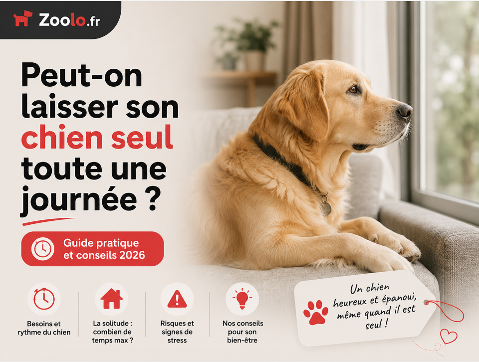 🐶 Peut-on laisser son chien seul toute une journée ?