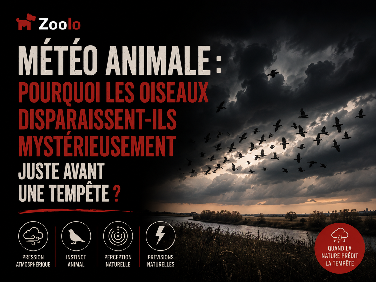 Météo animale : Pourquoi les oiseaux disparaissent-ils mystérieusement juste avant une tempête ?