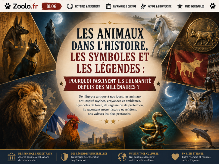 🇫🇷 Les animaux dans l'Histoire, les symboles et les légendes : pourquoi fascinent-ils l'humanité depuis des millénaires ?