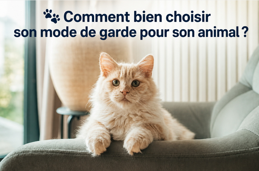 🐾 Comment bien choisir son mode de garde pour son animal