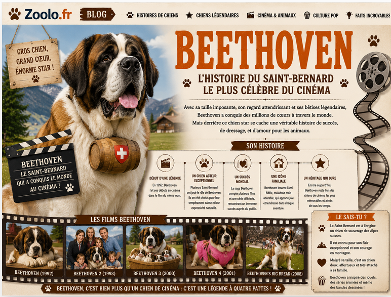 🐶 Beethoven : l’histoire du Saint-Bernard le plus célèbre du cinéma