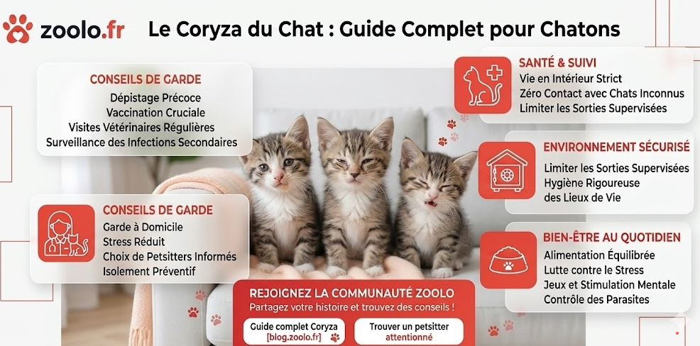 🐱 Coryza du chat : formes, symptômes, traitements et prévention (Guide vétérinaire 2026)