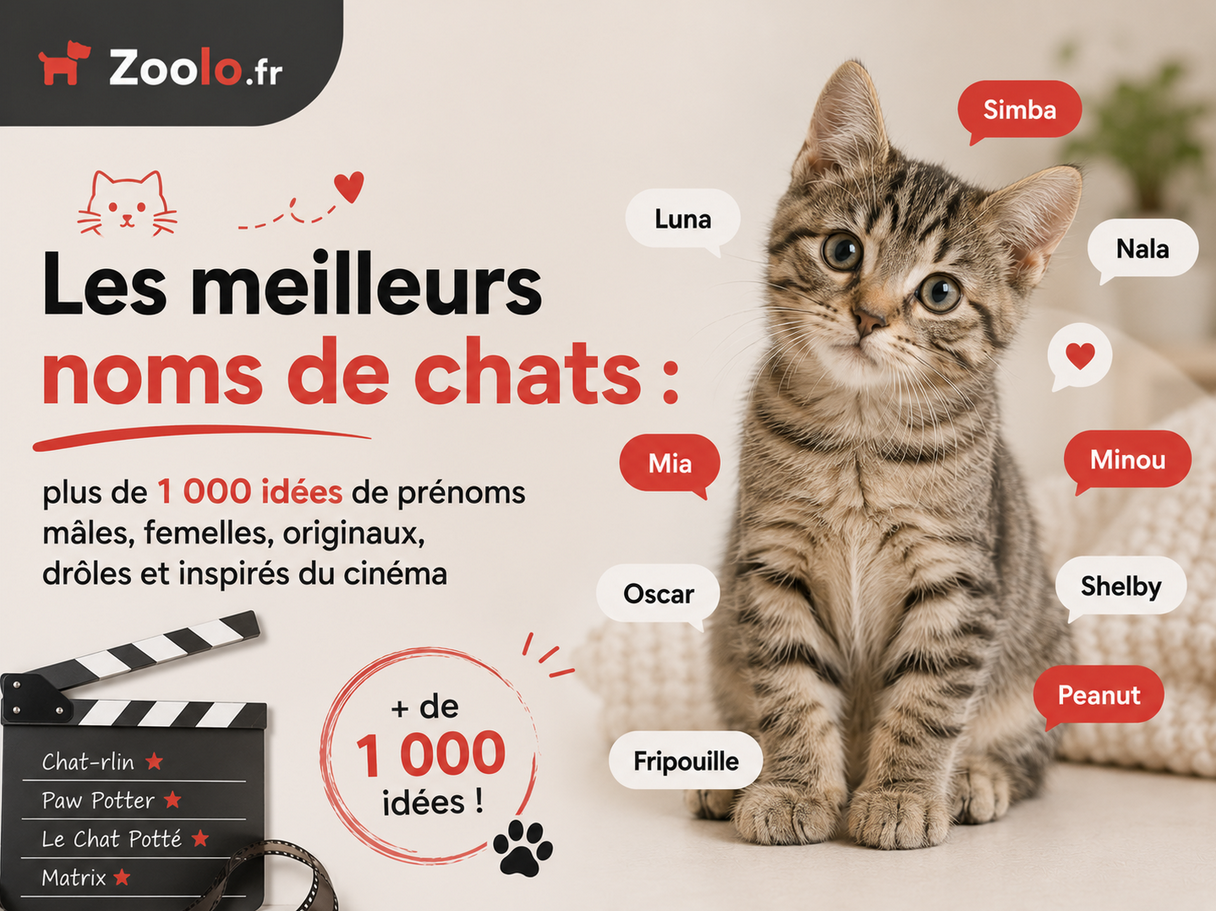 🐱 Les meilleurs noms de chats : plus de 1 000 idées de prénoms mâles, femelles, originaux, drôles et inspirés du cinéma