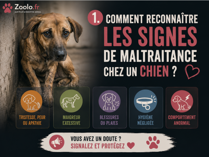 🐶 Comment reconnaître les signes de maltraitance chez un chien ?