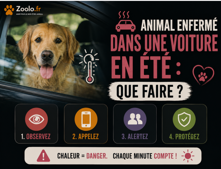 🚗 Animal enfermé dans une voiture en été : que faire ? Le guide complet