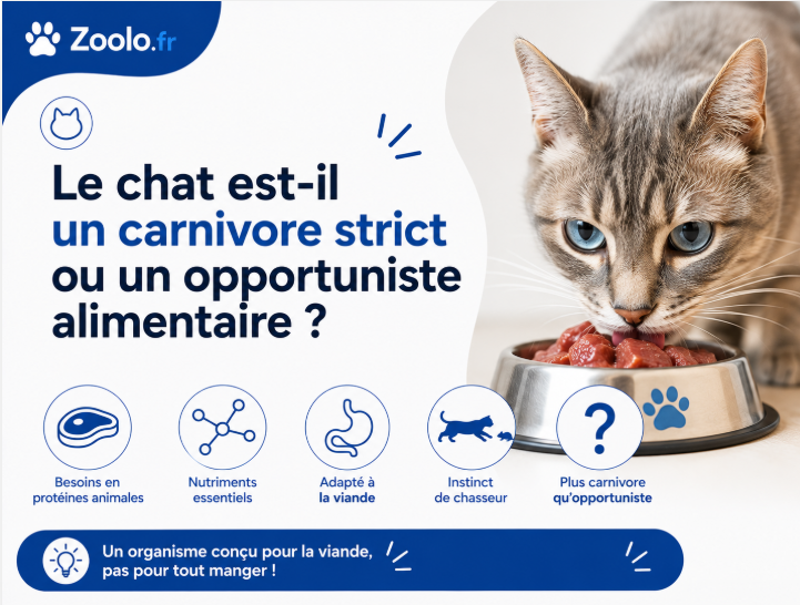Le chat est-il un carnivore strict ou un opportuniste alimentaire ?