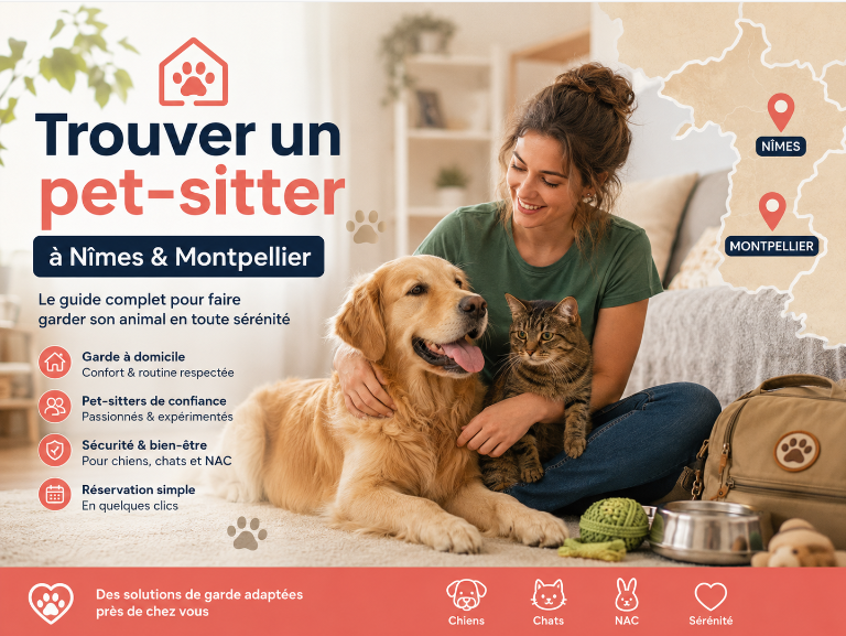 🐾 Trouver un pet-sitter à Nîmes et Montpellier : guide complet par région