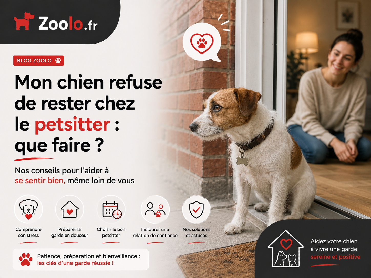 🐶 Mon chien refuse de rester chez le petsitter : que faire ?