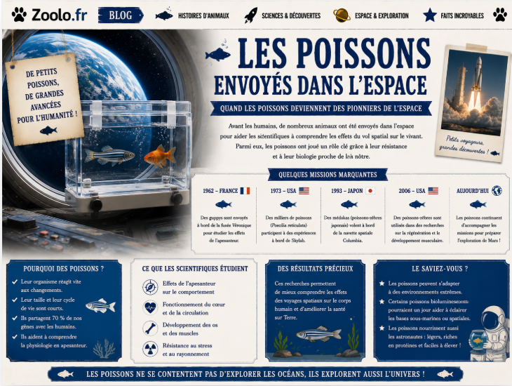 🐟 Les poissons envoyés dans l'espace