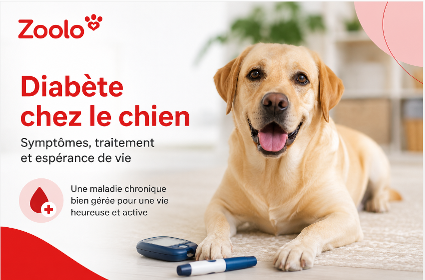 Diabète chez le chien : symptômes, traitement et espérance de vie