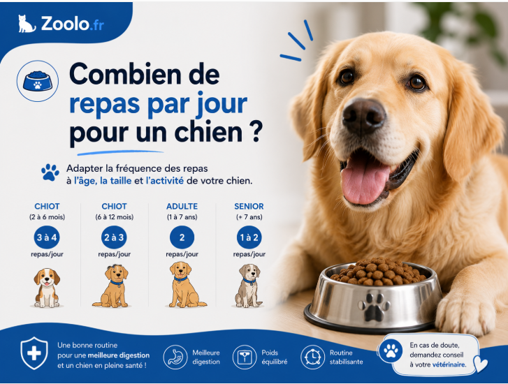 🐶 Combien de repas par jour pour un chien ?