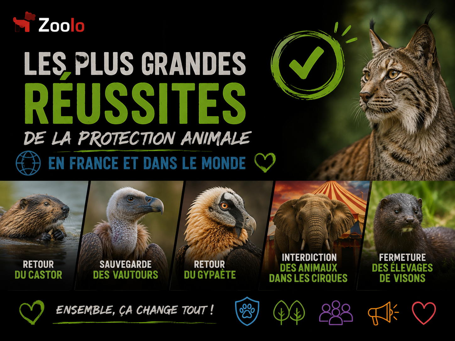 🌍 Les plus grandes réussites de la protection animale en France et dans le monde