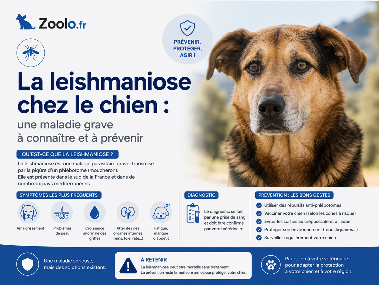 La leishmaniose chez le chien : une maladie grave à connaître et à prévenir