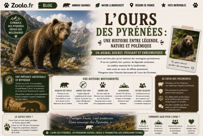 🐻 L'ours des Pyrénées : une histoire entre légende, nature et polémique