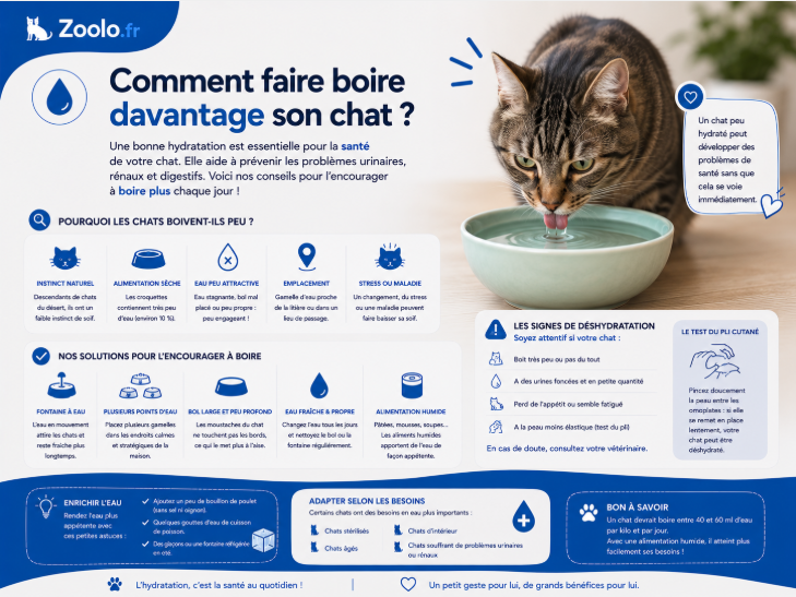 🐱 Comment faire boire davantage son chat ?