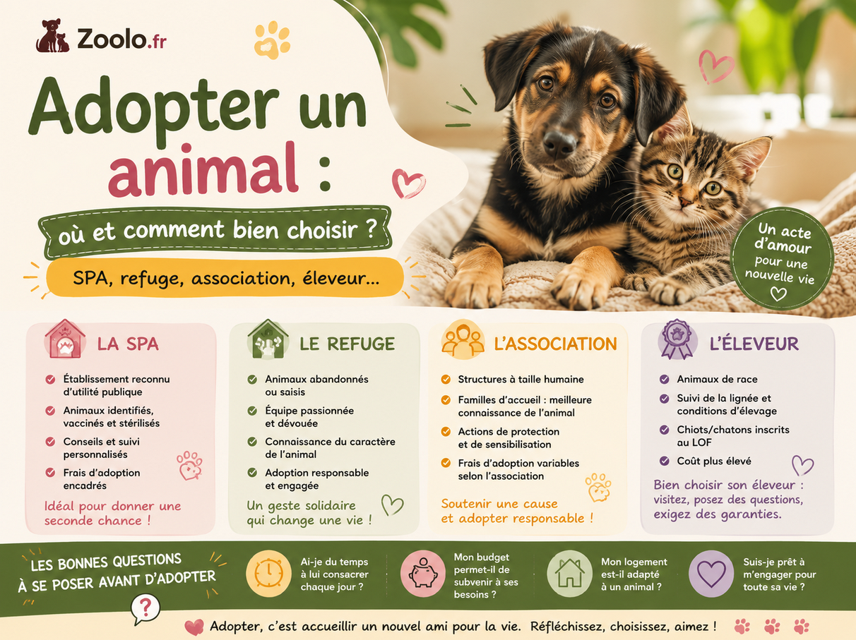 🐶🐱 Adopter un animal : où et comment bien choisir ? (SPA, refuge, association, éleveur…)