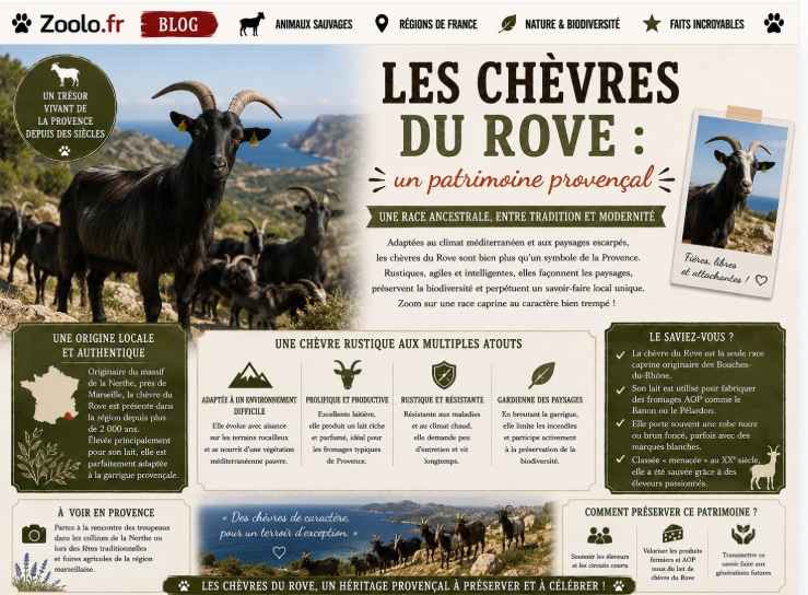 🐐 Les chèvres du Rove : un patrimoine provençal