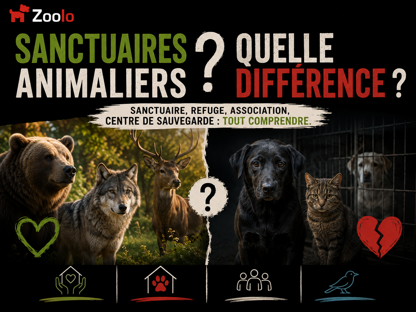 Les sanctuaires animaliers : quelle différence avec un refuge ?