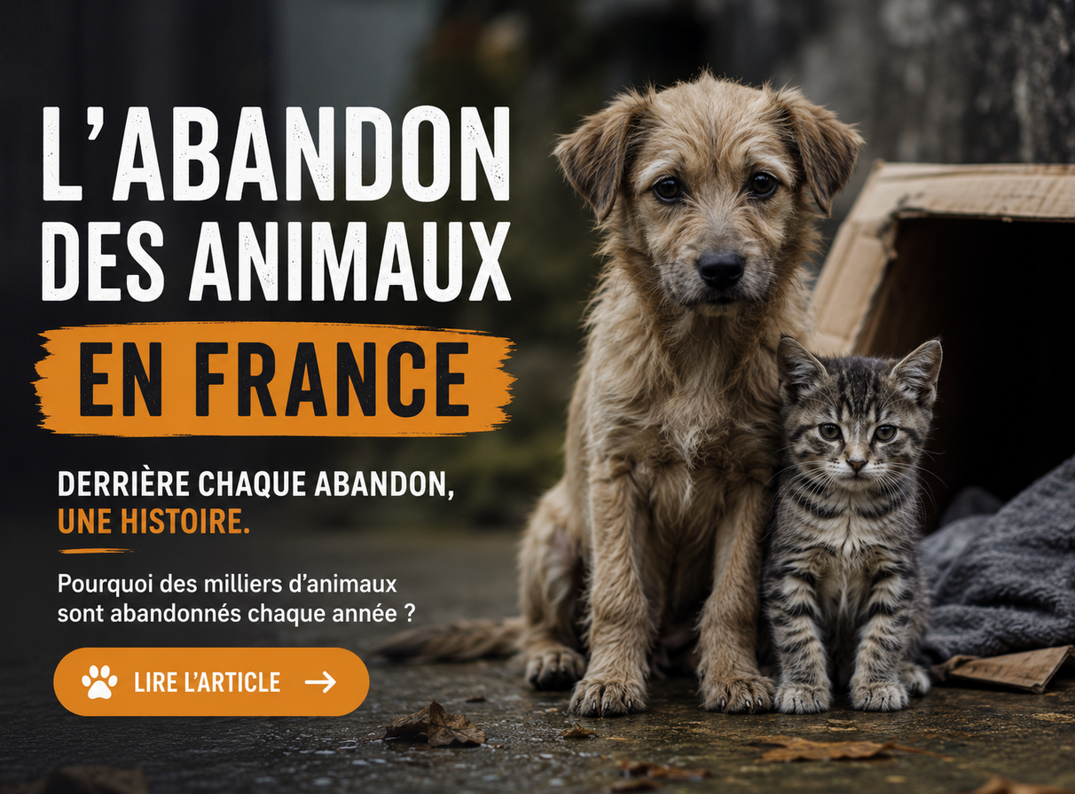 🐾 Abandon des animaux en France : comprendre, prévenir et agir
