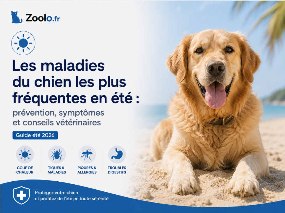 Les maladies du chien les plus fréquentes en été : prévention, symptômes et conseils vétérinaires