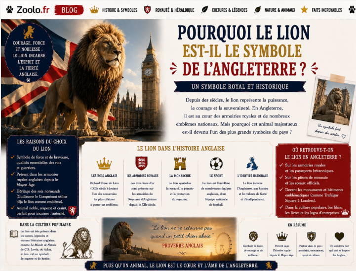 🦁 Pourquoi le lion est-il le symbole de l'Angleterre ?