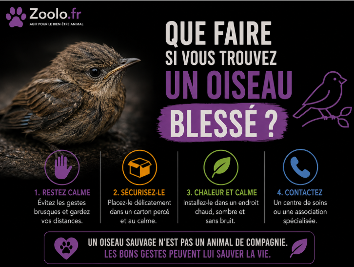 🐦 Que faire si vous trouvez un oiseau blessé ?