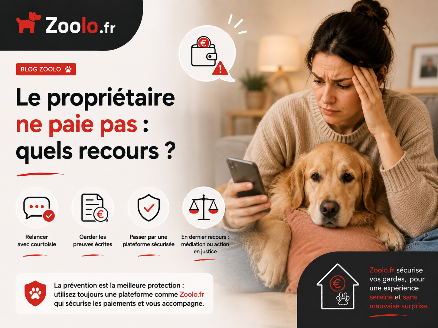 💶 Le propriétaire ne paie pas : quels recours ?