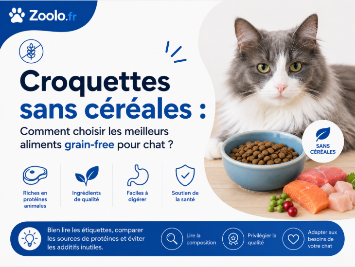 Croquettes sans céréales : Comment choisir les meilleurs aliments "grain-free" pour chat ?
