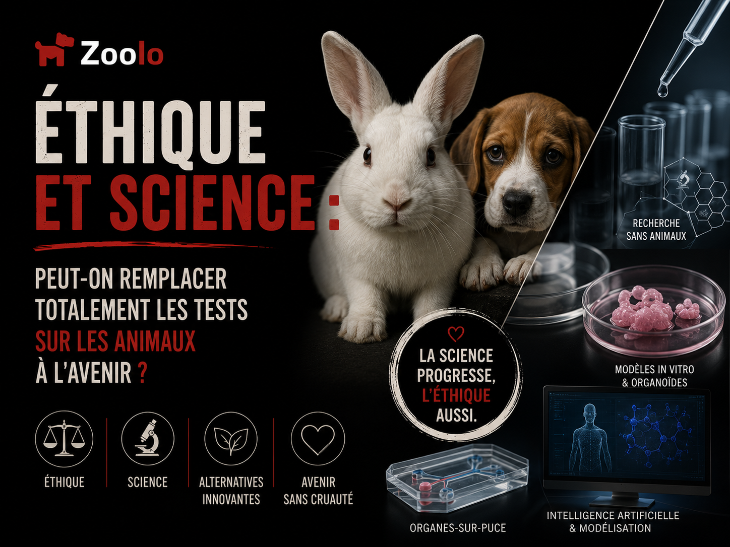 Éthique et science : Peut-on remplacer totalement les tests sur les animaux à l'avenir ?