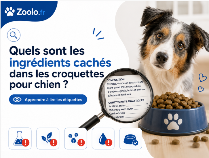 Quels sont les ingrédients cachés dans les croquettes pour chien ? Apprendre à lire les étiquettes
