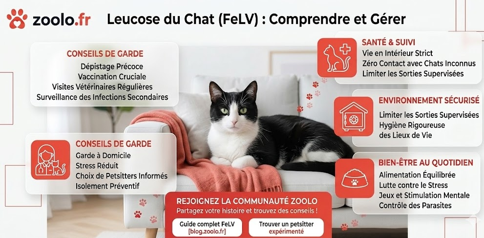 🐱 Leucose du chat (FeLV) : symptômes, formes, traitements et prévention (Guide vétérinaire 2026)