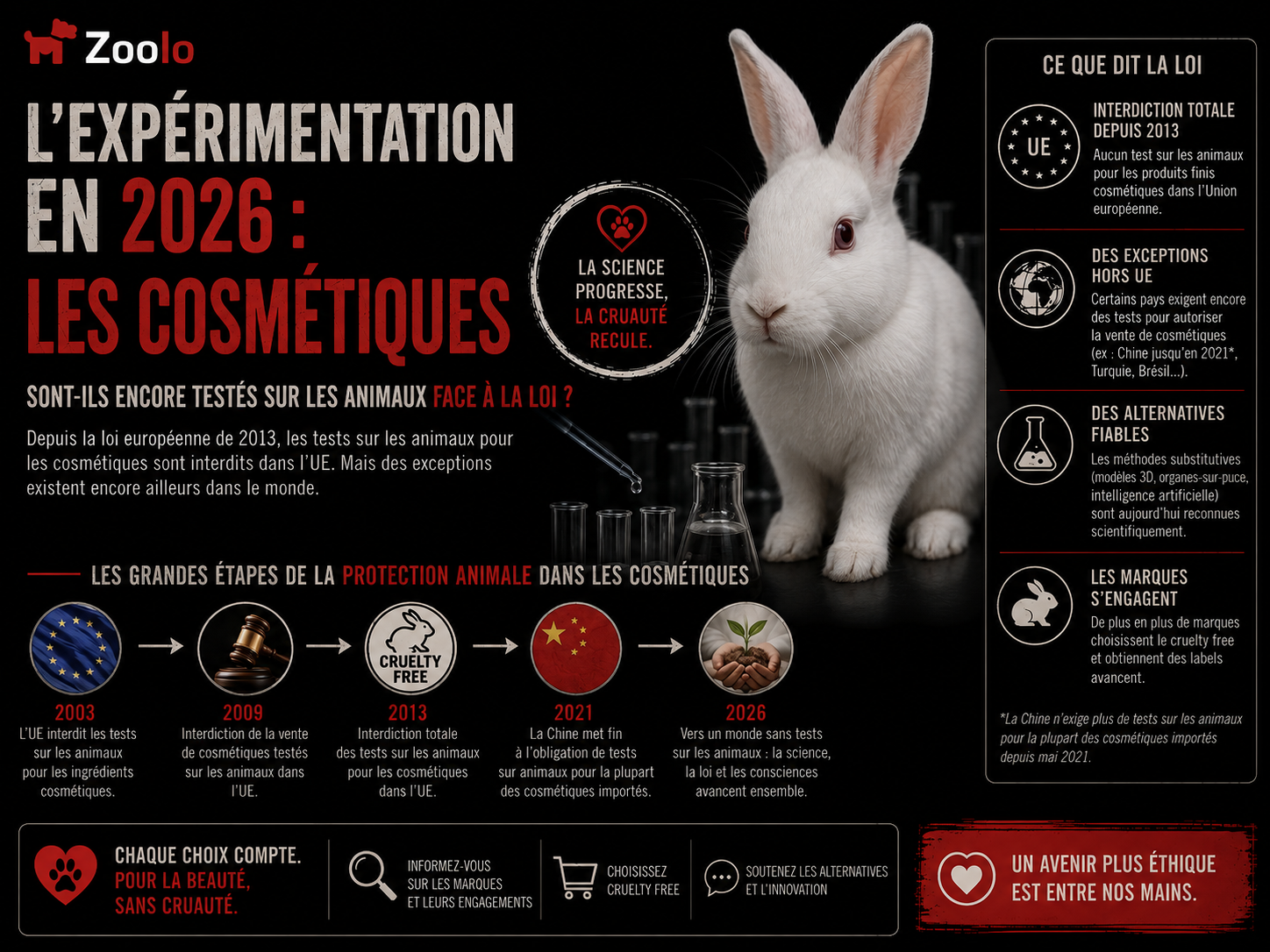L'expérimentation animale en 2026 : Les cosmétiques sont-ils encore testés sur les animaux face à la loi ?