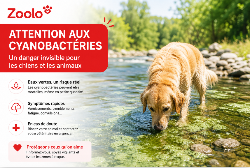 🌊 Cyanobactéries en rivière : un danger mortel pour les chiens et les animaux