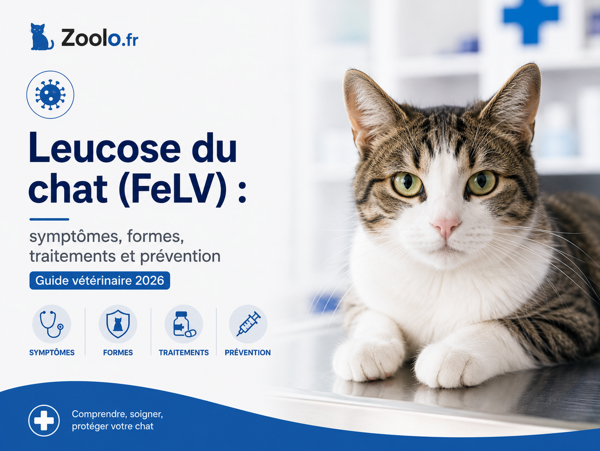 🐱 Leucose du chat (FeLV) : symptômes, formes, traitements et prévention (Guide vétérinaire 2026)