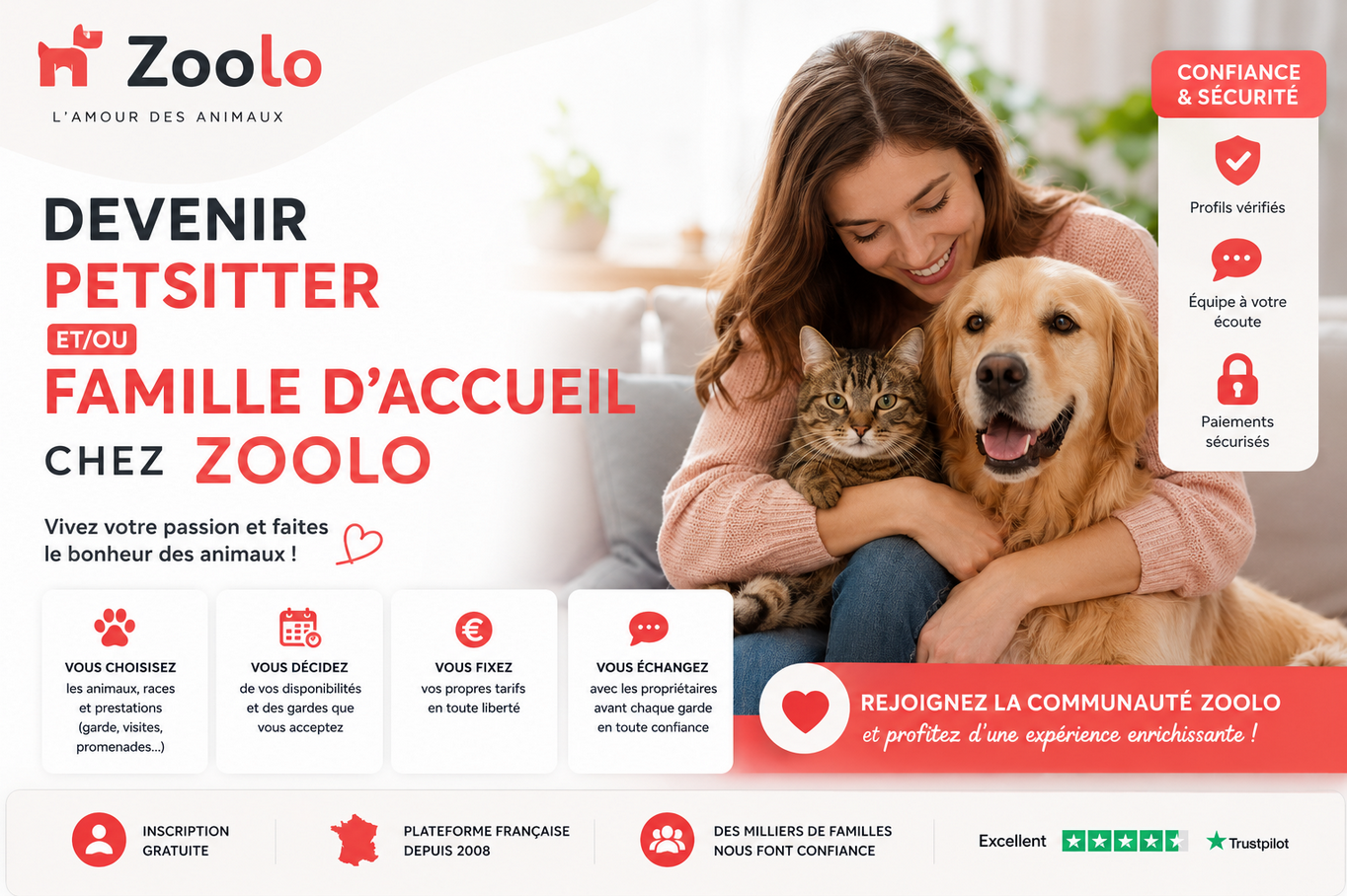 Pourquoi de plus en plus d’amoureux des animaux deviennent petsitters sur Zoolo.fr 🐾