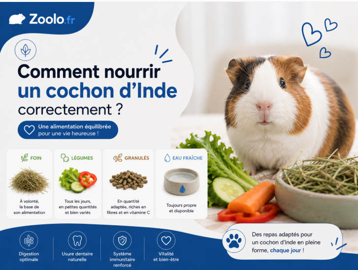 🐹 Comment nourrir un cochon d'Inde correctement ?