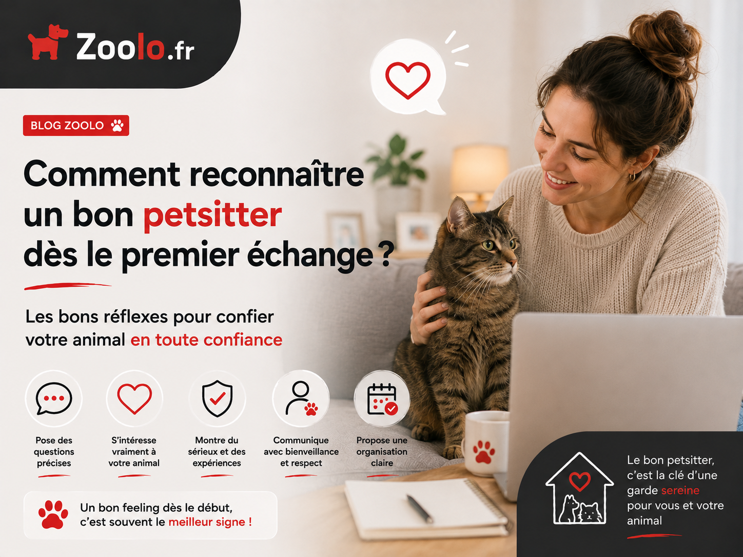 🐾 Comment reconnaître un bon petsitter dès le premier échange ?