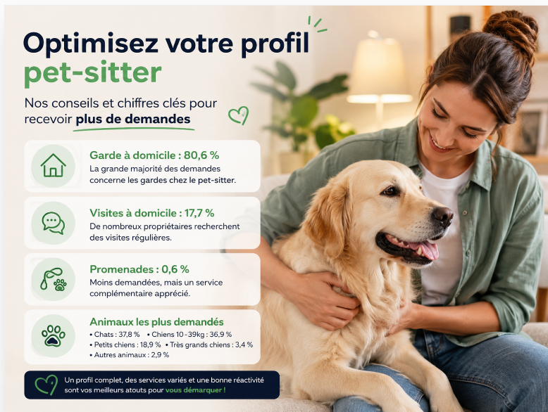 🐾 Comment optimiser son profil pet-sitter pour recevoir plus de demandes (statistiques et conseils)